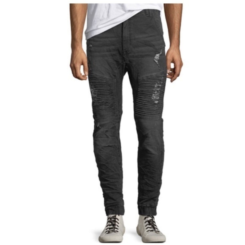 NXP Men's Slim-Fit Biker Knee-Panels Jeans Sz 34